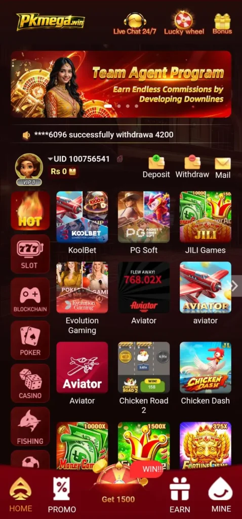 PKmega.win Game App